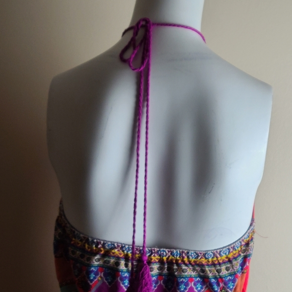 Gilbert long halter rayon dress - Picture 7 of 7